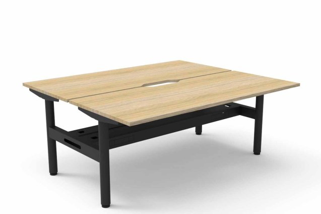White Frame - Natural Oak Top